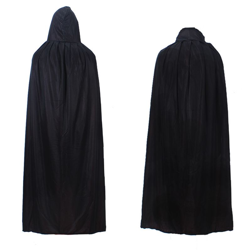 Vampyr kappe kappe stand-up krave kasket rød sort vendbar til halloween kostume tema fest fest cosplay mænd kvinder