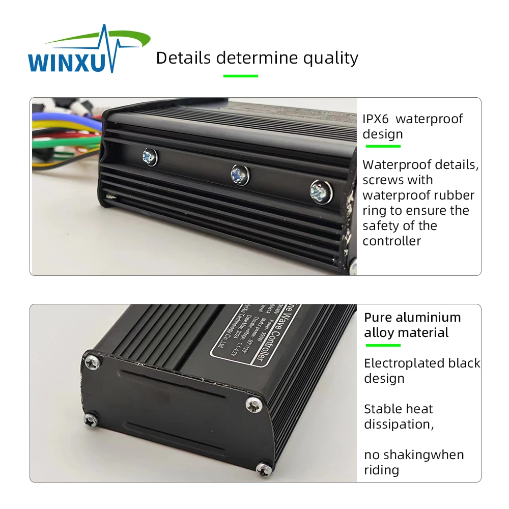 36V 48V 350W 18A E-Bike FOC Sinus Borstelloze Motor Drive Controller G51 Kleuren LCD display Set voor Elektrische Fiets Scooter