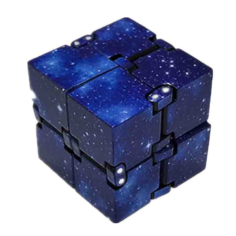 Infinite Cube Toys Relieve Stress and Anxiety for Children and Adults Magic Reliever Autism Toy Relax Toy: Blue starry sky