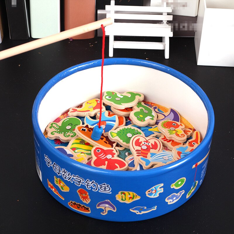 40pcs giocattoli da pesca per bambini giocattoli per l&#39;educazione precoce bambini numero lettera pesce magnetico giocattolo sviluppo del gioco giocattoli intellettuale