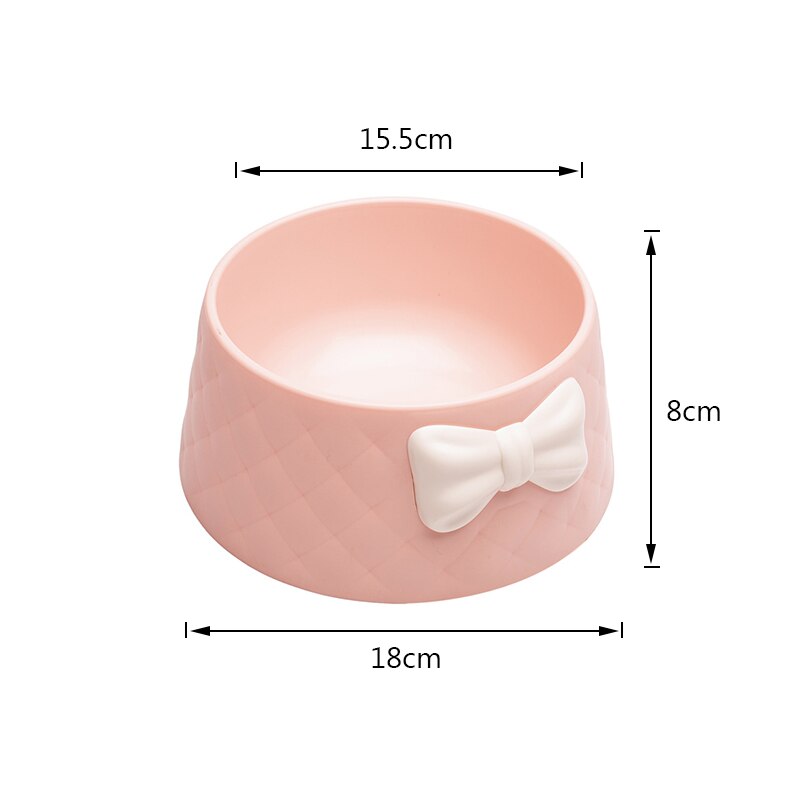 Honden waterbak huisdierbenodigdheden katten voerbakken huisdier voerbak huisdier voerbak puppy mooie strik decoratie voerbak