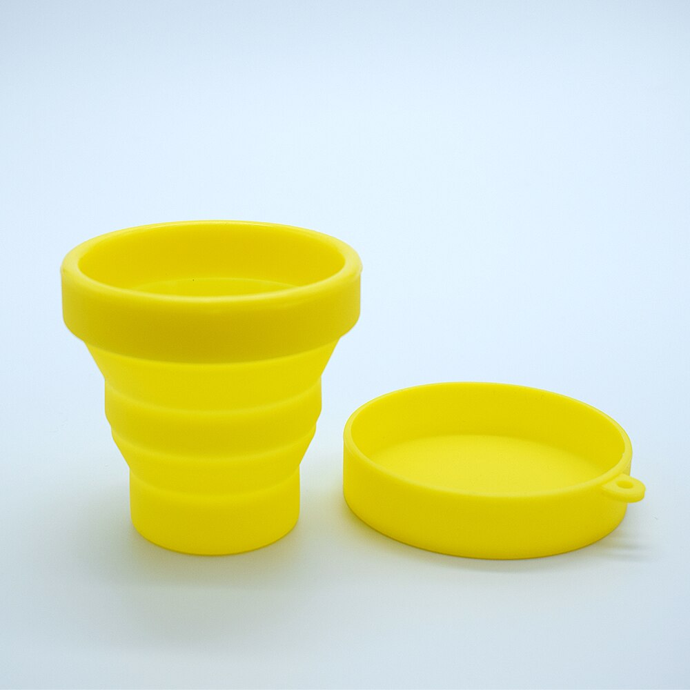 10 pièces pliable stérilisateur coupe coupe menstruelle Silicona Flexible menstruel stérilisant tasse Copa Mestrual Esterilizador pour femme: Yellow