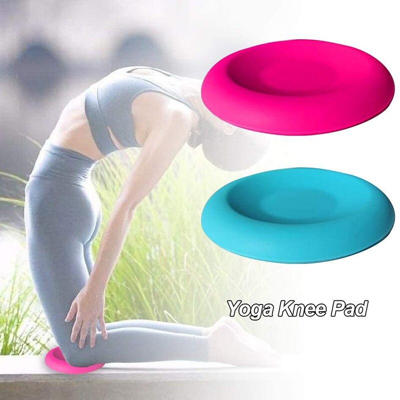 2Pcs Yoga Knie Pads Volledige Siliconen Yoga Mat Antislip Yoga Gel Knie Pads Zachte Textuur voor Knie Bescherming Niet Giftig