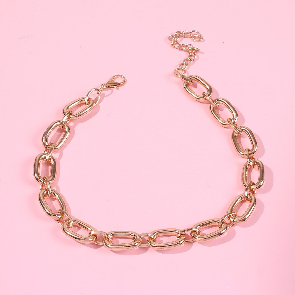 Punk Neck Chain Hip Hop Woman Necklace Gothic Grunge Style Aesthetic Female Jewelry Chain Accessories