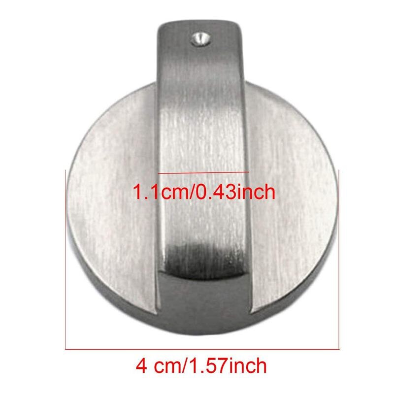 Lot De 4 Boutons De Cuisinière à Gaz Universels - Diamètre 6mm - Finition Métallique Élégante