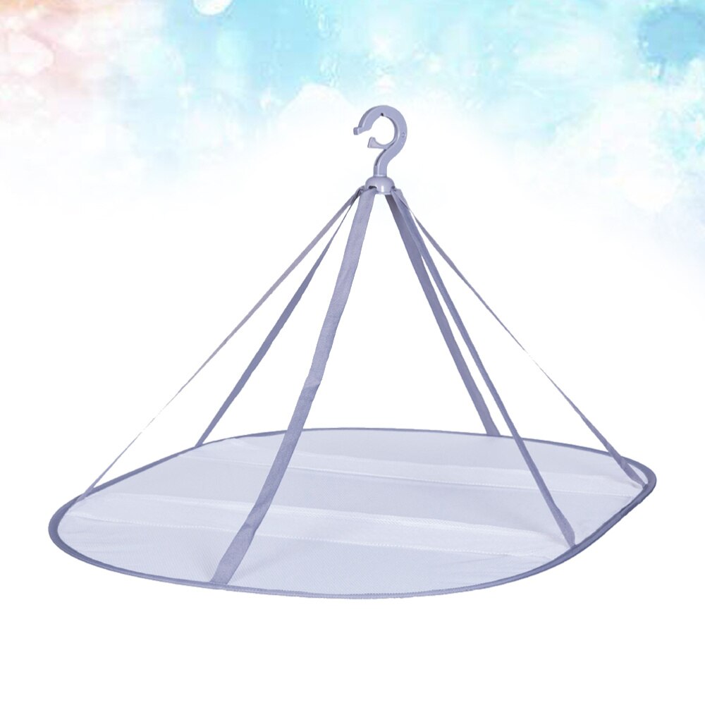 Mesh Clothes Drying Rack Hanging Dryer T-shirt Sweater Laundry Drying Net Rack Basket (Rectangular, Monolayer)