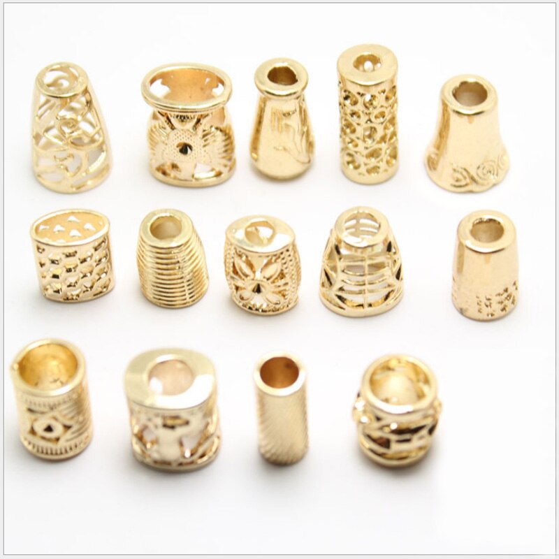 Boucle de suspension en métal de , corde à porter, cordon décoratif, verrouillage du point d'extrémité du cordon, accessoires pour vêtements de bricolage multi-styles, 100 pièces