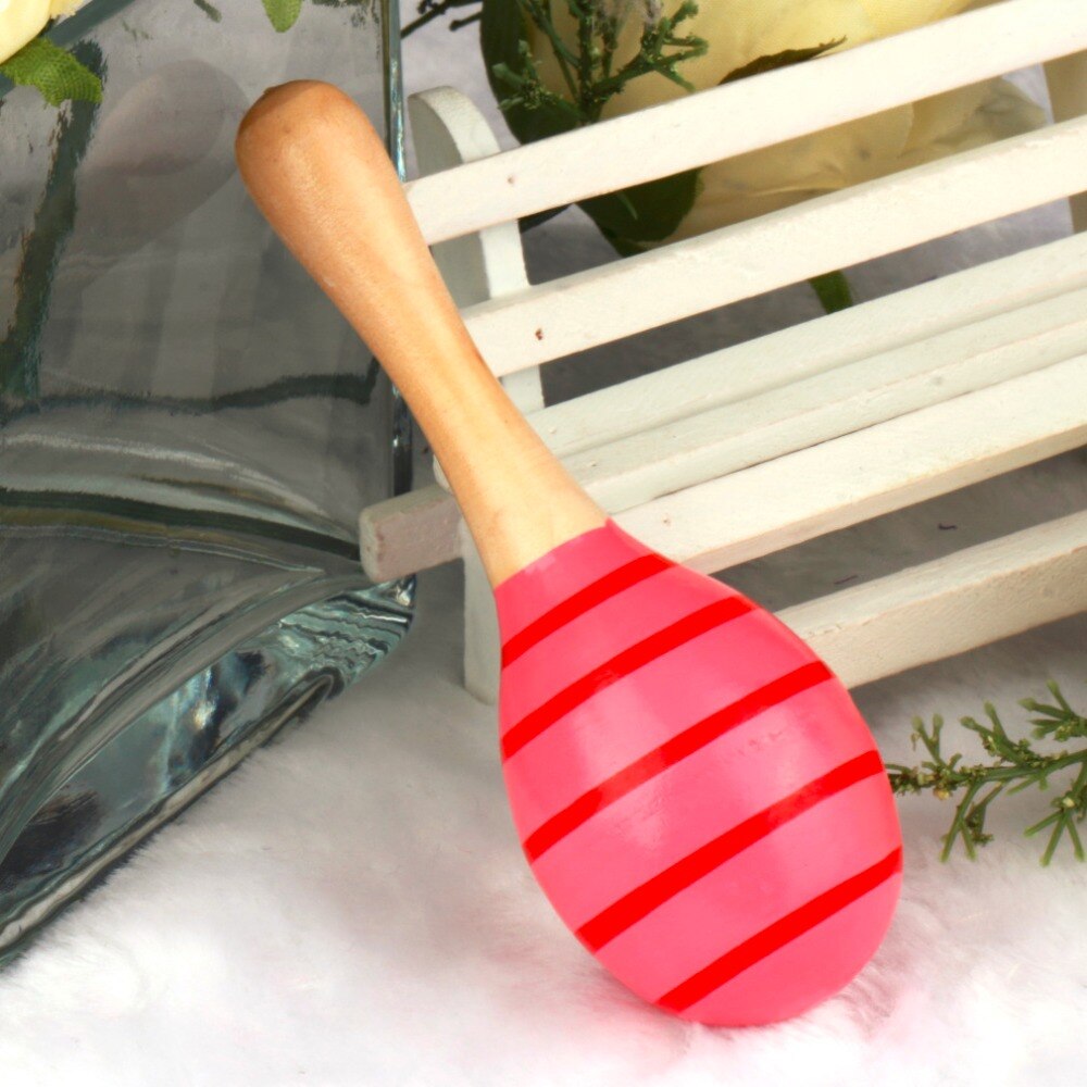 Kids Baby Houten Speelgoed Maracas Rumba Shakers Musical Party Rammelaars