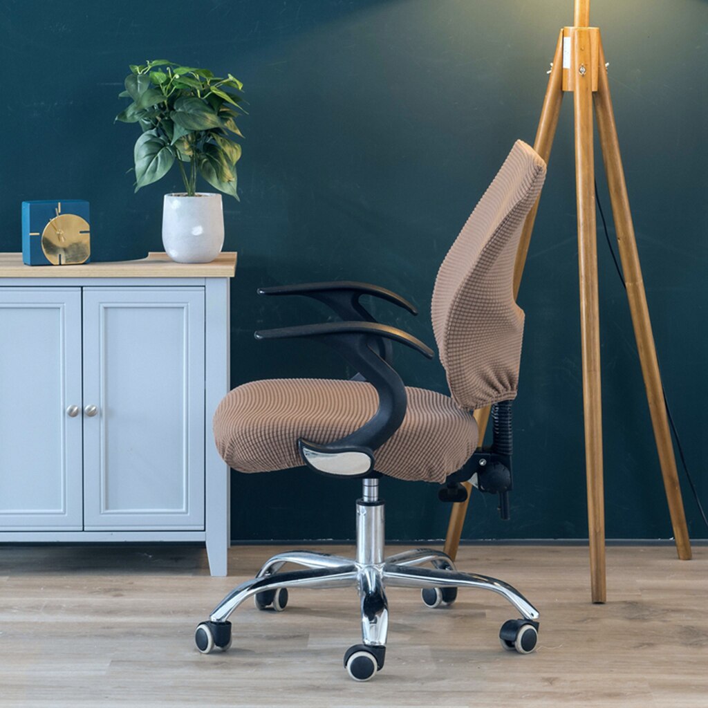Soft Stretch Office Computer Desk Chair Cover Universal Seat Slipcover Decor