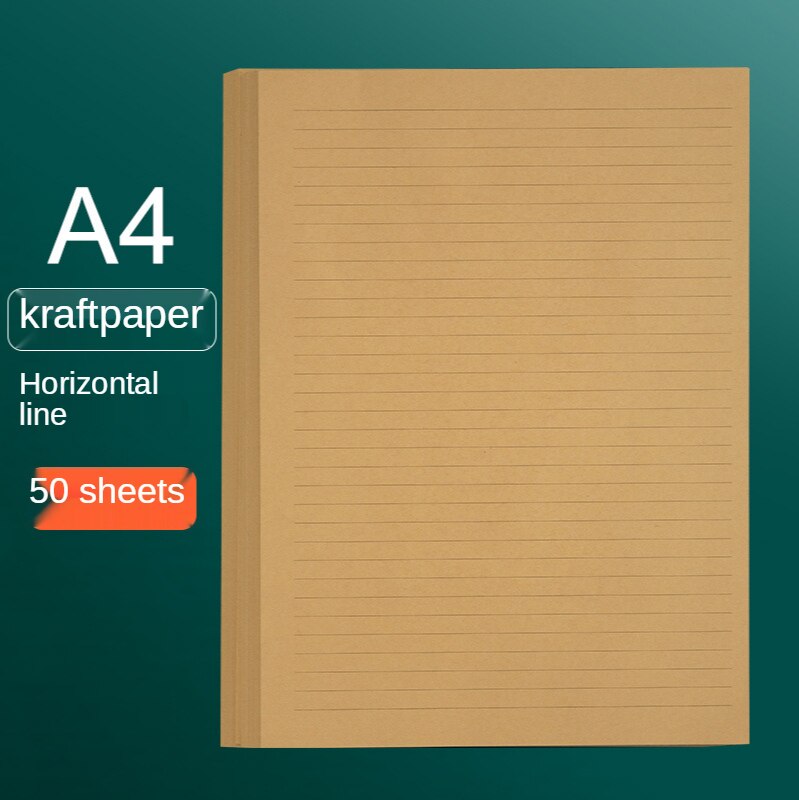50 Vellen A4/B5/A5 Vintage Kraft Papier Schrijven Brief Briefpapier Romantische Note Craft Papier Schilderen Verpakking papier: B