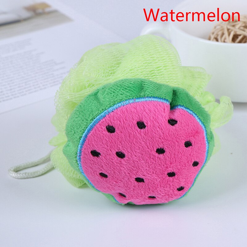 Cotton Baby Bath Brush Cartoon Soft Baby Bath Sponge Powder Puff Cute Children Newbron Infant Shower Product Rubbing Towel Balls: E