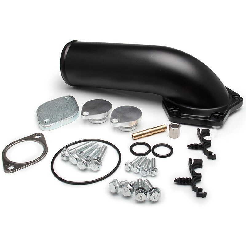 EGR Valve Kit+Cooler Delete Kit Intake Elbow Automobiles Emission Systems for Ford 6.4 Powerstroke Fuel: Default Title