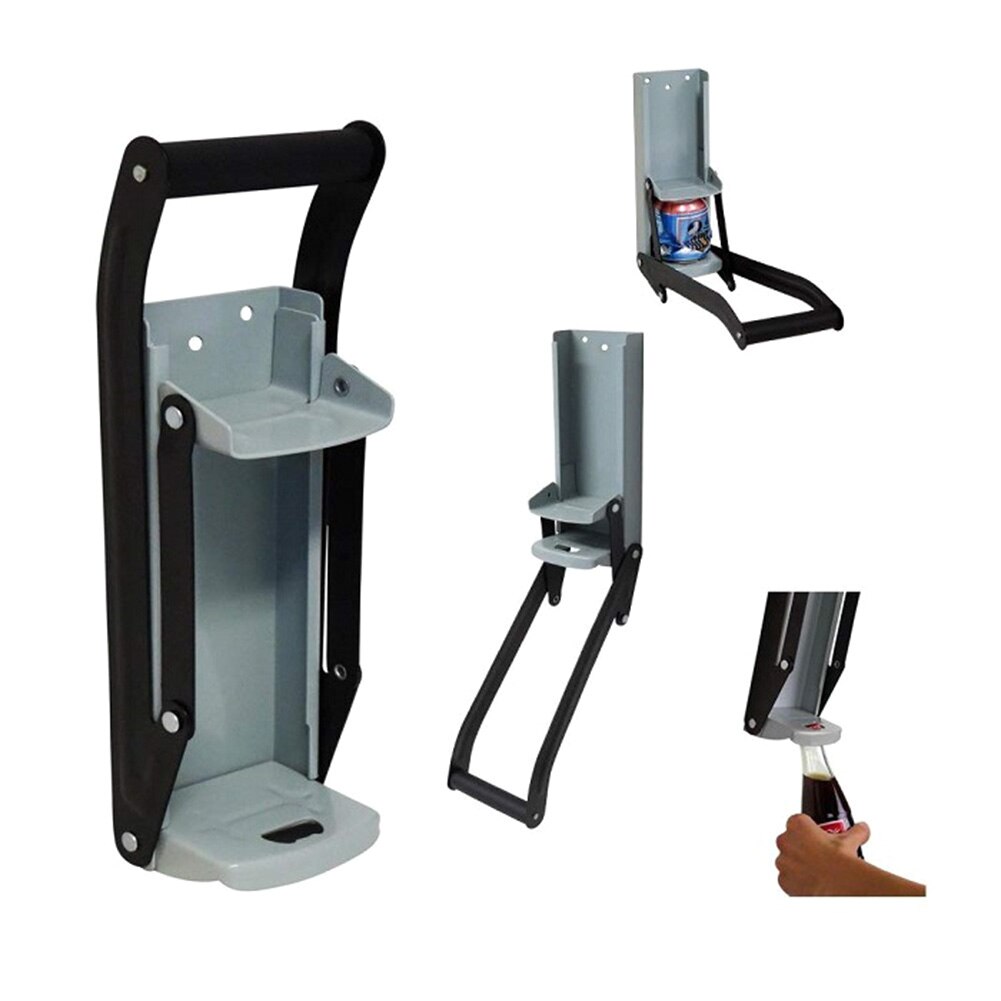 Can Crusher Wall Mounted Can Crusher 16oz Can Crushers for Recycling Bottle Opener