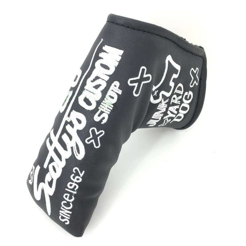 golf putter golf cover golf putter cover white blue yellow red black: Black