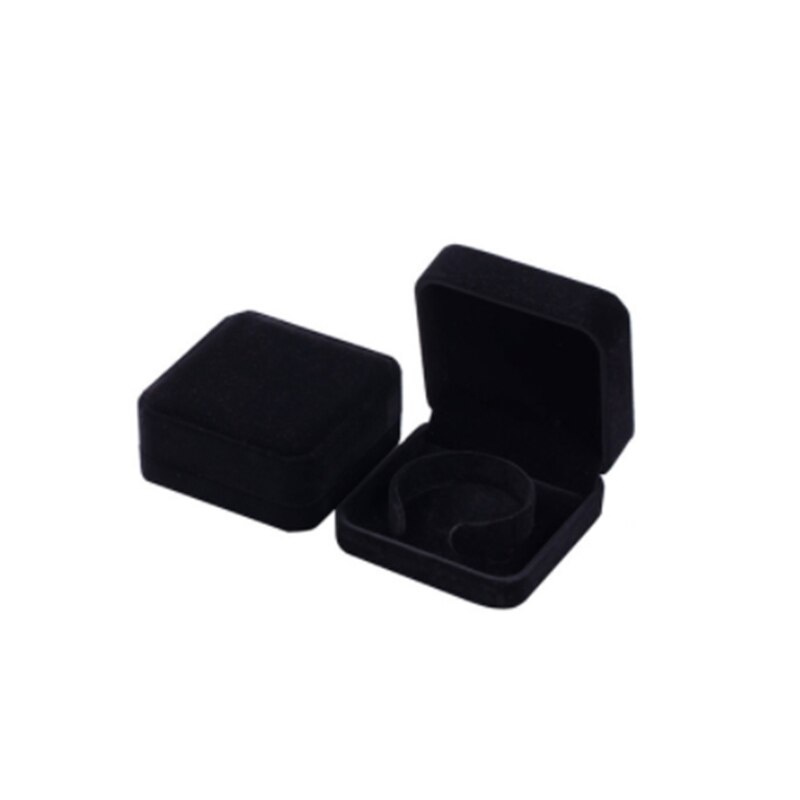 Wedding Jewelry Storage Case Amazing Red Velvet Ring Earrings Necklace Pendant Bracelet Storage Organizer Box: Beige