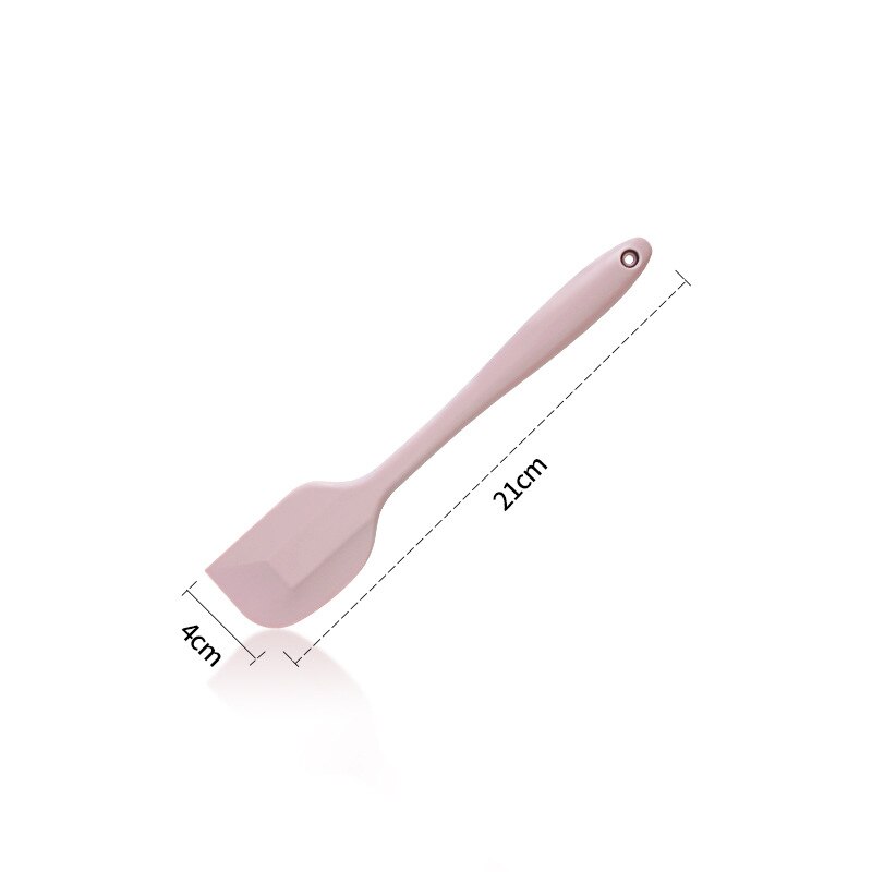 Silicone Spatula Pastry Cake Scraper Butter Spreader Kitchen Cooking Baking Accessories Heat-Resistant Utensils Tools Food Grade: small pink