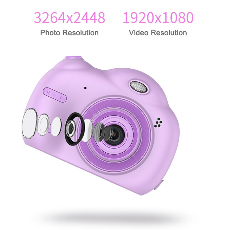draussen Digitale Mini Kamera freundlicher Karikatur Nette Kamera 2,4 Zoll Fotografie Requisiten Geburtstag DU55