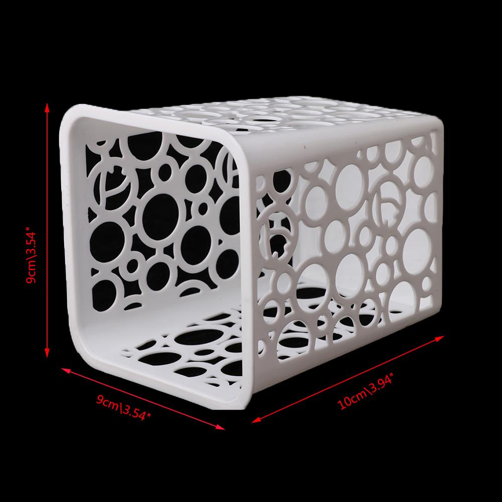 4Pcs Hollow Square Pencil Holder Plastic Pen Pot Office Desk Container Organizer