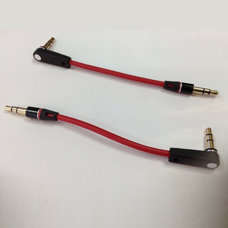 3.5mm korte 20cm svarte jack til jack aux kabel hann til hann stereo lydkabel