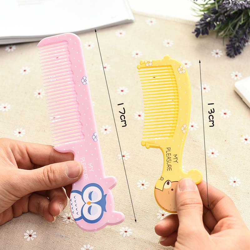 Safety Soft Baby Hair Brush Infant Comb Grooming Shower Pack Kit Color 2Pcs (1 Pcs Big + 1Pcs Small)