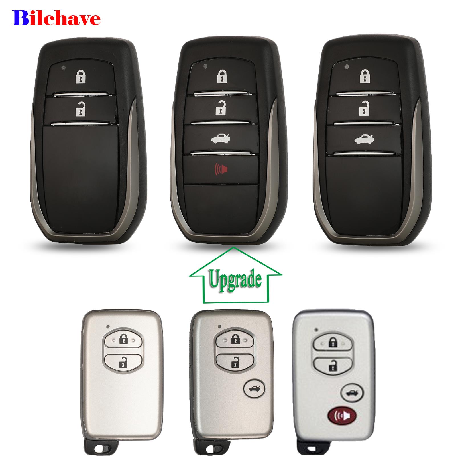 Bilchave Aangepast Voor Toyota C-Hr Land Cruiser 200 Avensis Auris Corolla Fob Remote Smart Autosleutel Shell Case 2/3/4 Knoppen Toy48