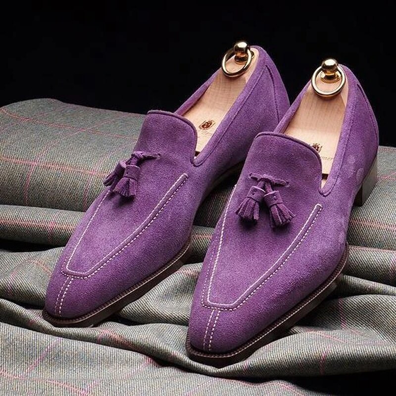Herenschoenen lage hak franje schoenen nette schoenen brogue schoenen lente enkellaarsjes vintage klassiek mannelijk casual  yk294