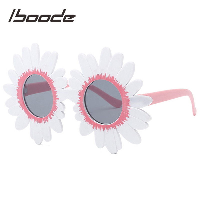 Iboode låve solbriller takrenne jenter søte solsikke rund innfatning solbriller baby barnefest solbriller  uv400 nyanser