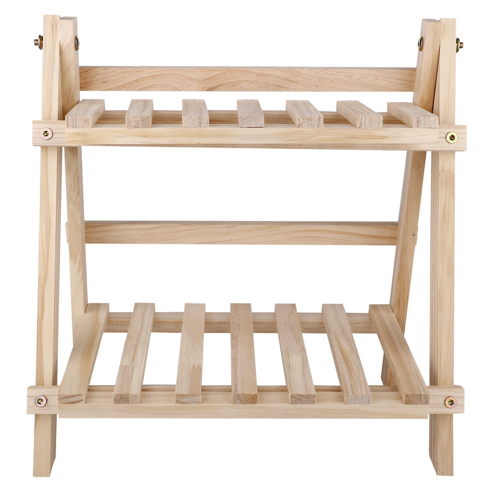 Flower Pot Rack Durable Wood Planter Pot Trays Strong Free Standing Bonsai Holder Home Garden Indoor Display Plant Stand Shelf: 11