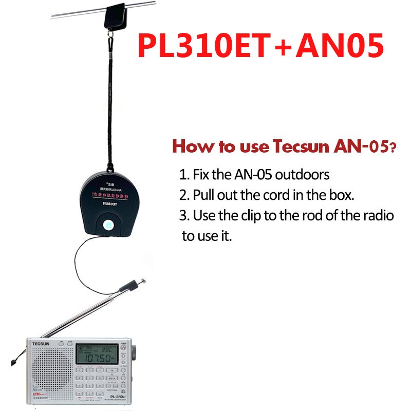 100%  helt tecsun  pl310et pl -310et fuld band radio digital demodulator på fm / am / sw / mw / lw verden band-stereoradio digital modtager: Sølv og 05