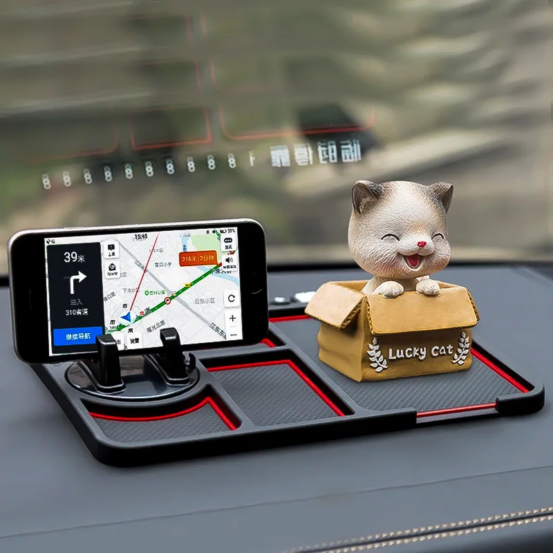 Alfombrilla antideslizante multifuncional para coche, soporte para teléfono automático, antideslizante, pegajosa, antideslizante, montaje en tablero, almohadilla de silicona para salpicadero, accesorios nuevos