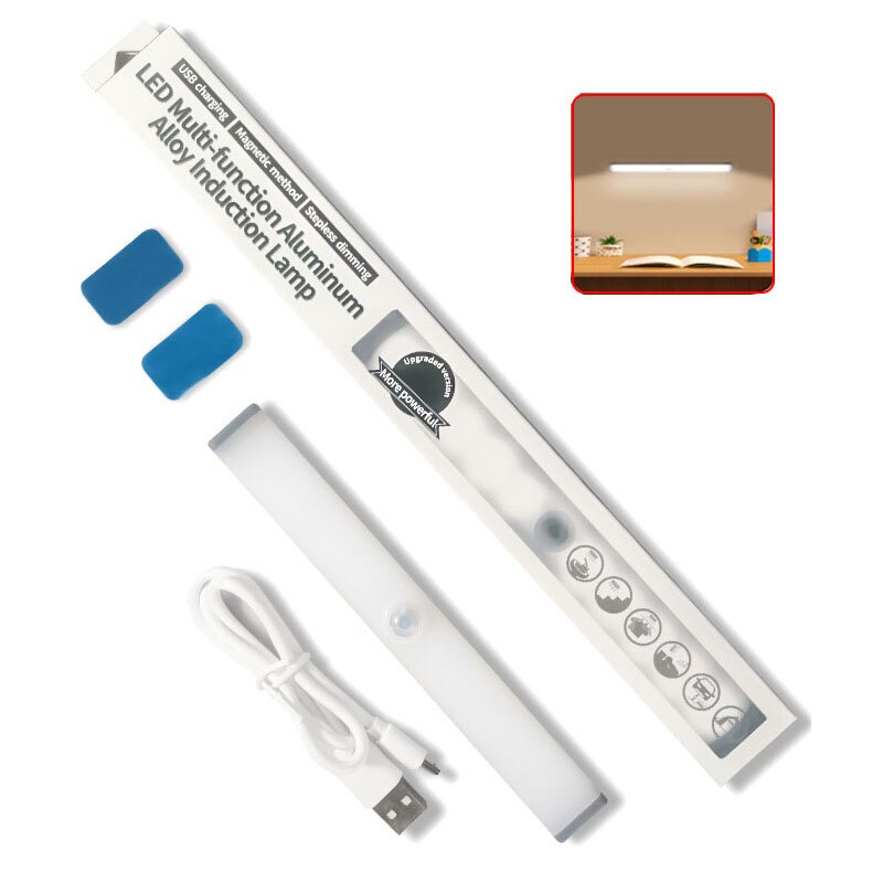 Intelligente Led Lichaam Sensing Lamp Kinderen Diy Magnetische Absorptie Gratis Bedrading Usb Opladen Smart Home Strip Verlichting