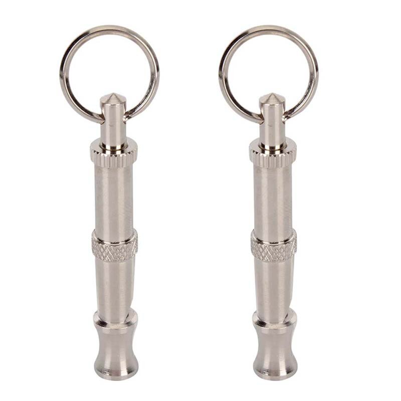 Useful Dog Pet Stainless Steel Dog Puppy Whistle Ultrasonic Adjustable Sound Key Training