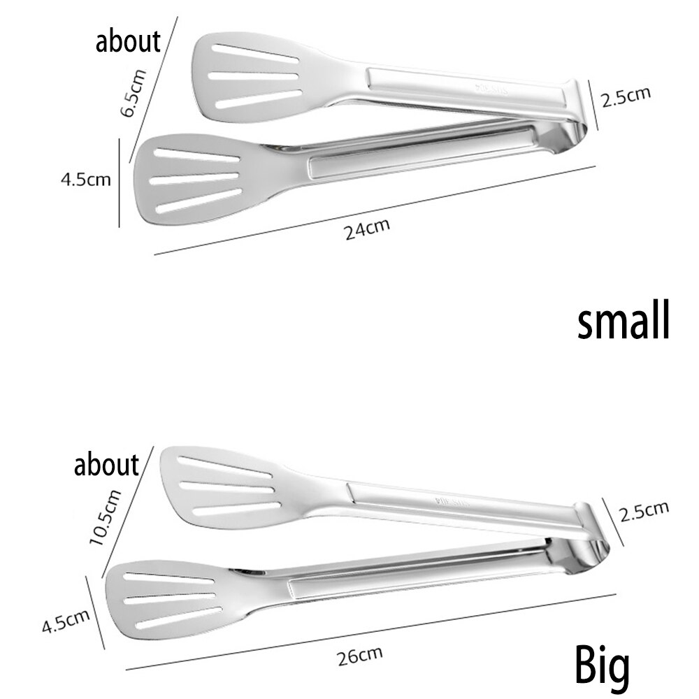 Stainless Steel Food Tongs Kitchen Utensils Buffet Cooking Tool Anti Heat Bread Clip Pastry Clamp Barbecue Kitchen Tongs Steel