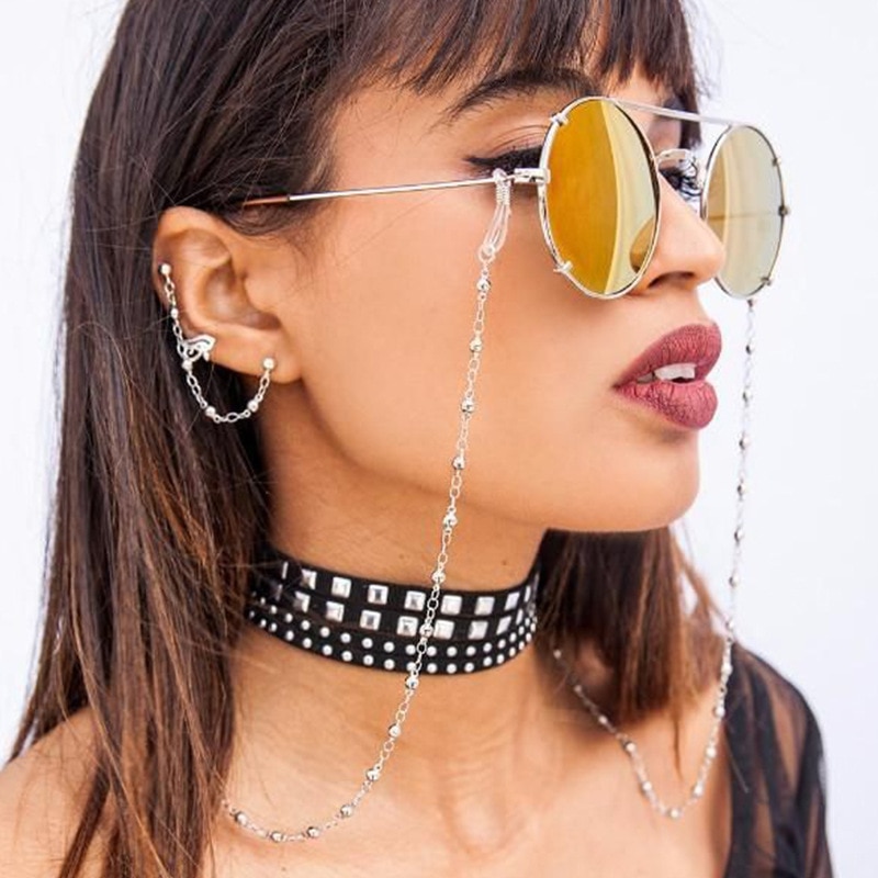 NEUE Frauen Perle Sonnenbrille Ketten Luxus Lesebrille Kette schick Brillen Schnur Schlüsselband Halskette