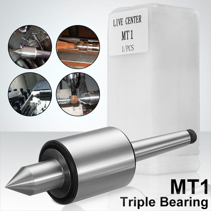 Mt1 Precision Rotary Live Center Taper Triple Bearing Lathe Medium Duty For High Speed Turning Cnc Work