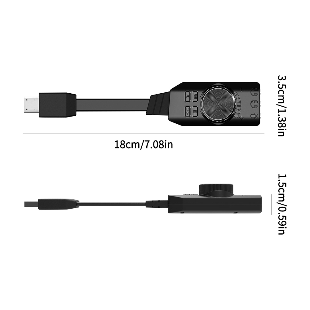 USB-Adapter Externe Usb Naar 3.5Mm Geluidskaart 7.1 Voor Pubg Gaming Externe Geluidskaart Stekker En Spelen Voor Computerspel Pc Laptop