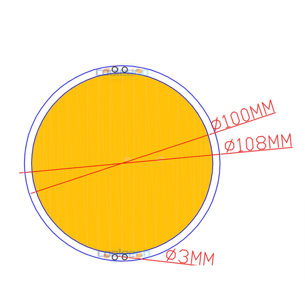 108mm runde panel led-lampe 12v dc cob lys 50w 6000lm med fjernkontroll dimmer 5.9in diameter led-pære for dekorbelysning
