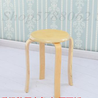 Hjem afslappet spisebordsstol miljøvenlig træskammel let vedligeholdelse ren træskammel