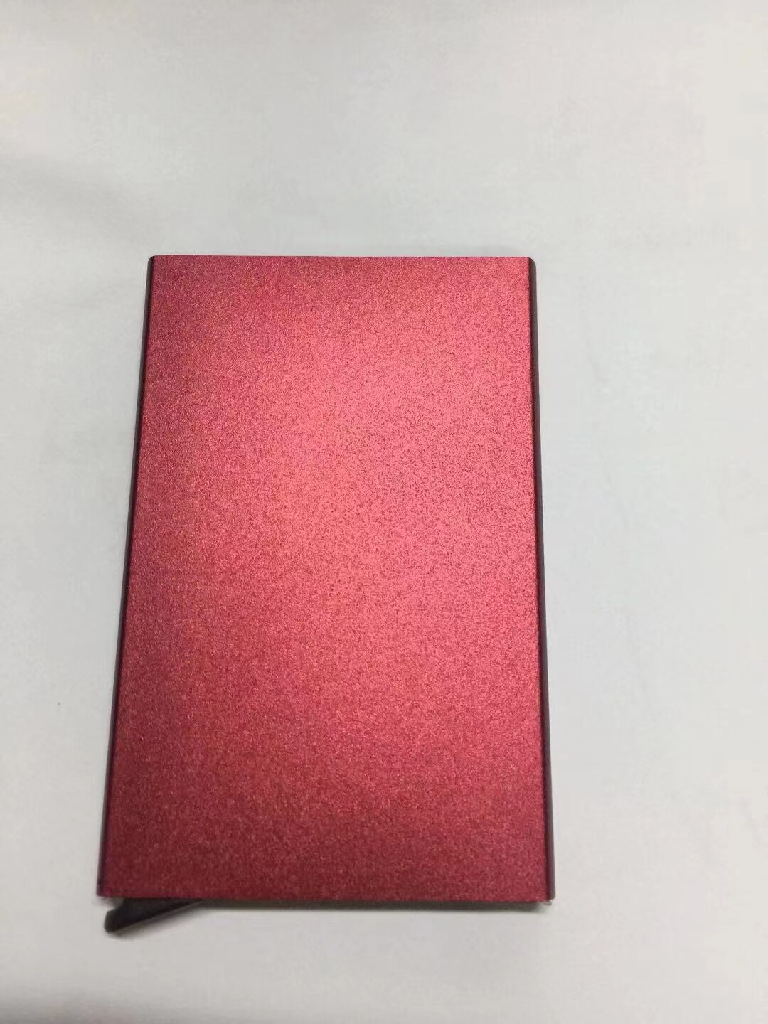 Creditcardhouder Mannen Slim Anti Beschermen Reizen Id Kaarthouder Vrouwen Rfid Portemonnee Metal Case Porte Carte: Wine Red