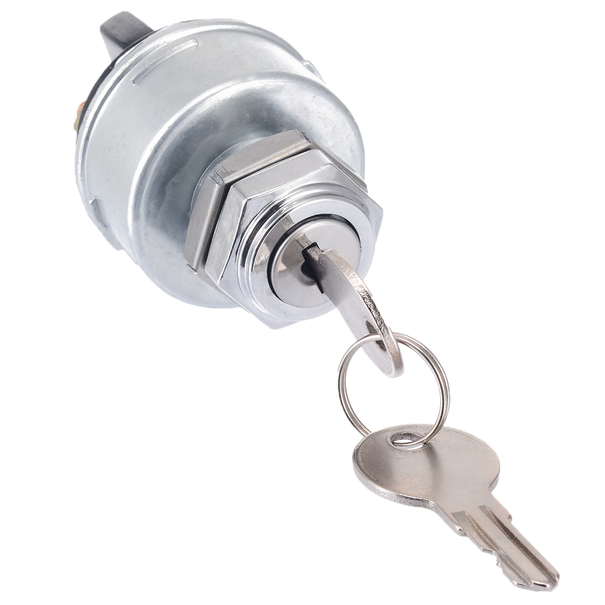 Universal 3 Position Ignition Starter Key Switch Lock with Momentary Start