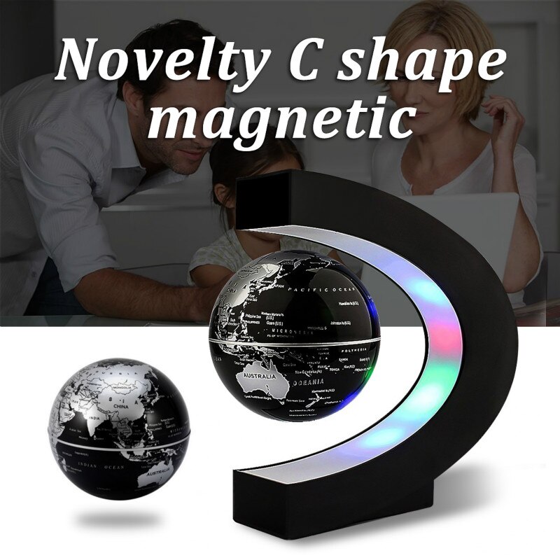 3 Inch Magnetic Levitation Globe Student School Teaching Equipment Night Light Globe UK US EU AU Plug