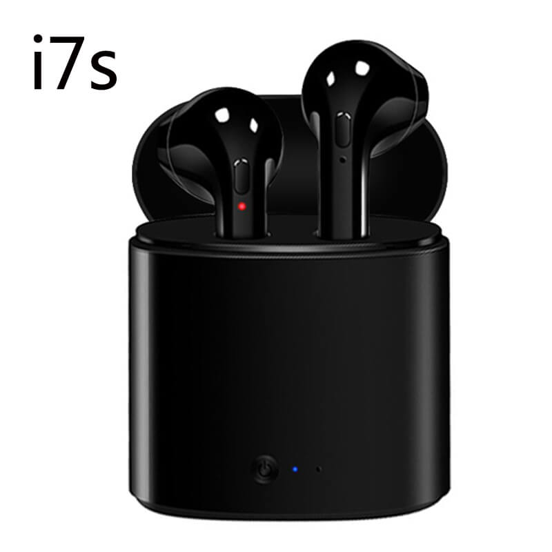 TWS Earbuds Wireless Bluetooth Earphones i7s i12 5.0 Stereo Sport In-Ear Multifunctional Headsets With Microphone 【Upgrade】: i7s-Black