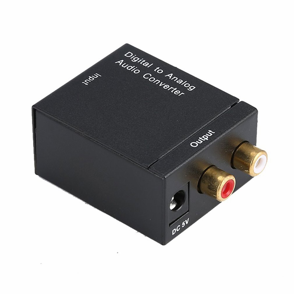 Optical Digital Stereo Audio SPDIF Toslink Coaxial Signal To Analog Converter DAC Jack 2*RCA Amplifier Decoder Adapter dropshipp