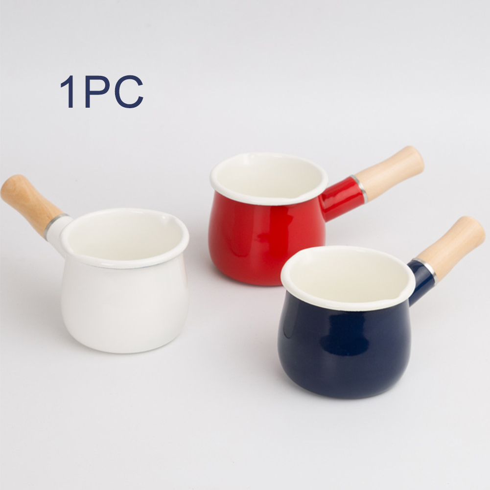 Mini Steelpan Kookgerei Babyvoeding Keuken Emaille Melk Pot Verwarming Non-stick Koken Thuis Effen Multifunctionele Boter Warmer