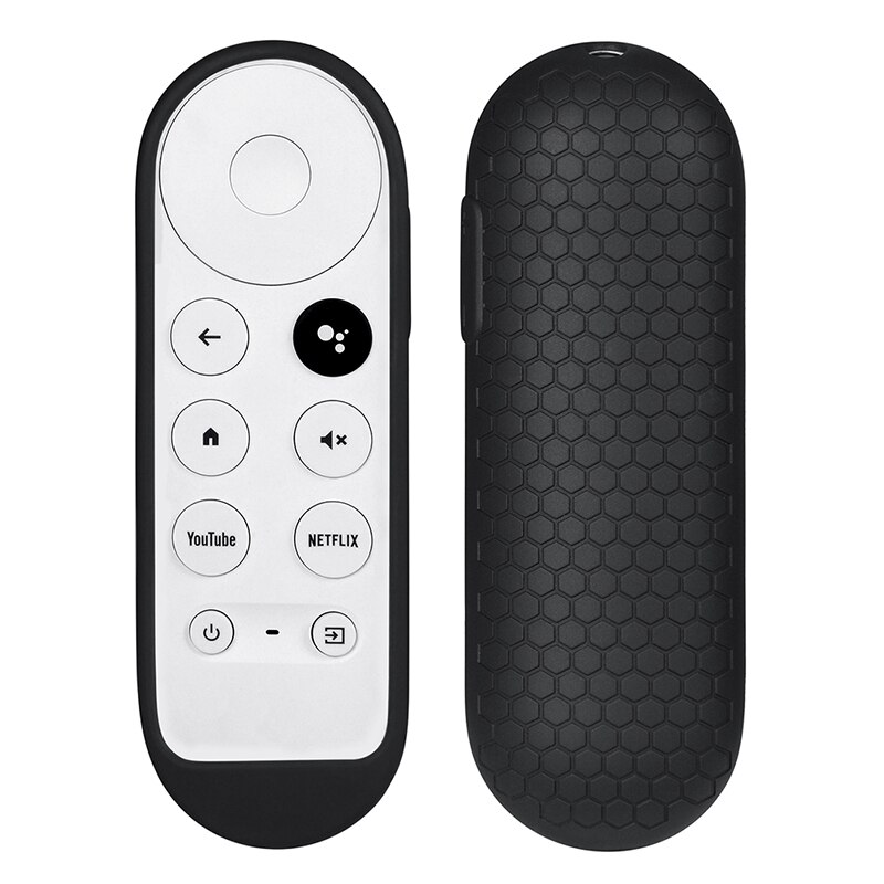 Silikone etui til chromecast google tv stemme fjernbetjening stødsikkert beskyttelsescover til chromecast stemme fjernbetjening