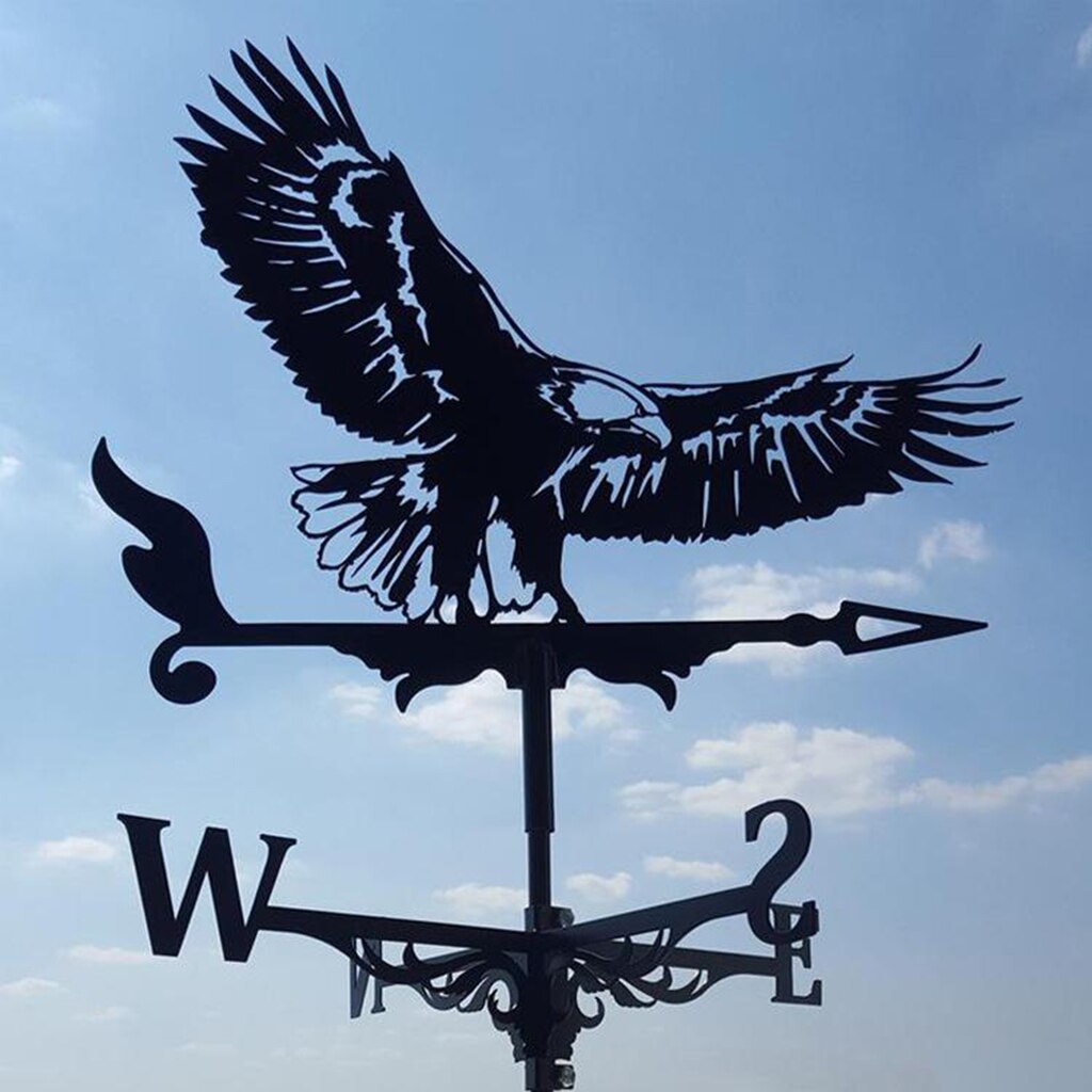 Bauernhaus Hahn Wetterfahne Dach Montieren, Wind Richtung Anzeige Bausatz draussen Halterung Wetterfahne-Metall: Adler