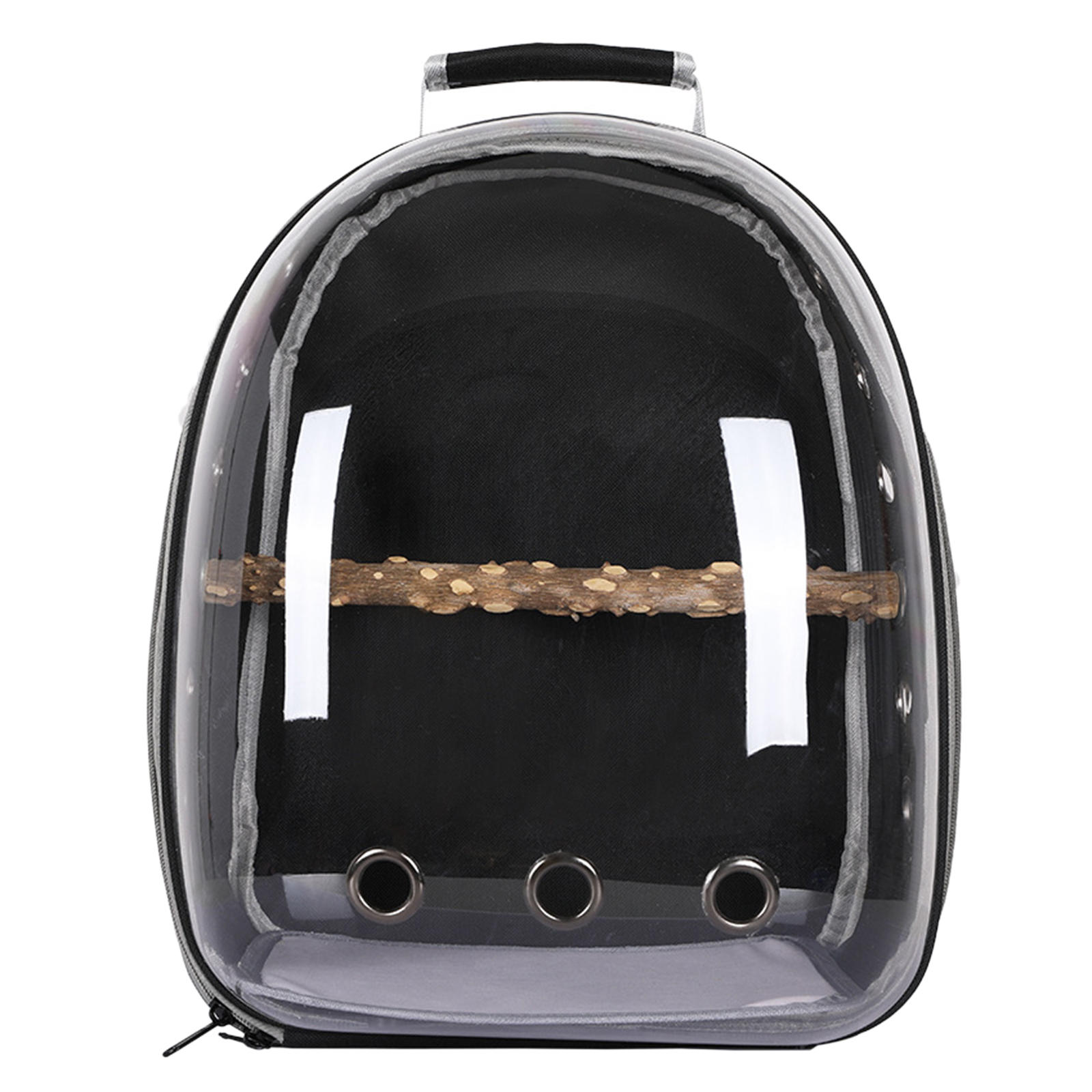 Torba na ramię dla ptaków torba na ramię dla zwierząt papuga podróżna plecak bez nadruku plecak na papugę stojak na kije plecaki na ptaki: czarny