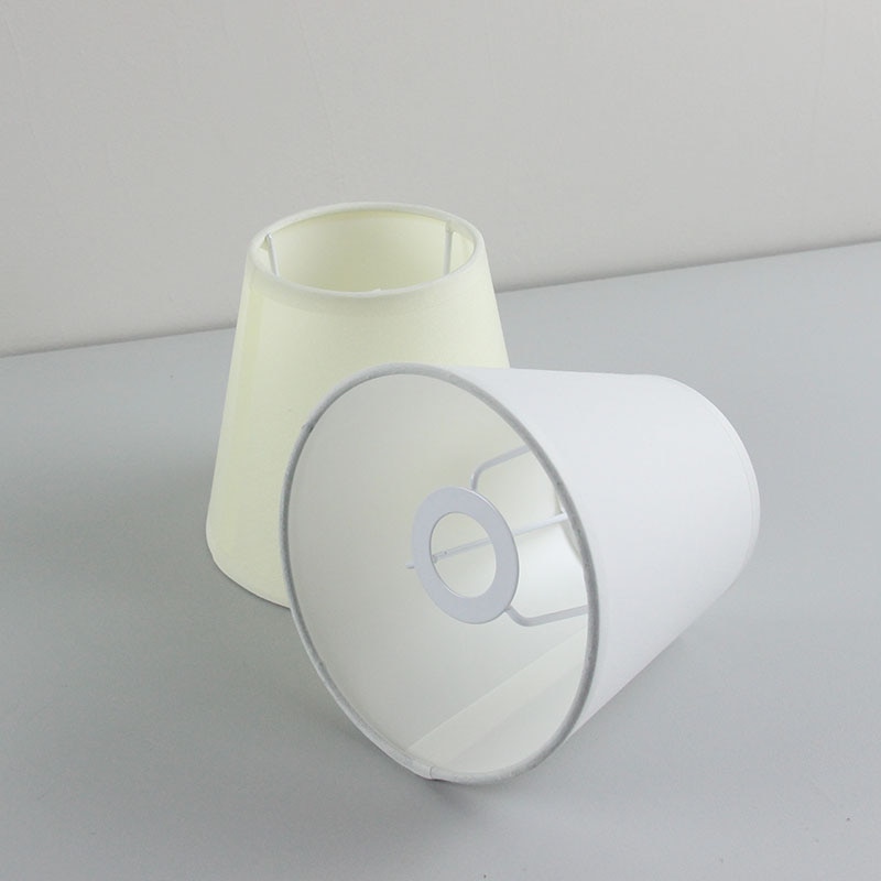 2 stk moderne hvid, sort farve plast lampeskærm dæksler, pvc lampeskærme , e14 hul 3cm