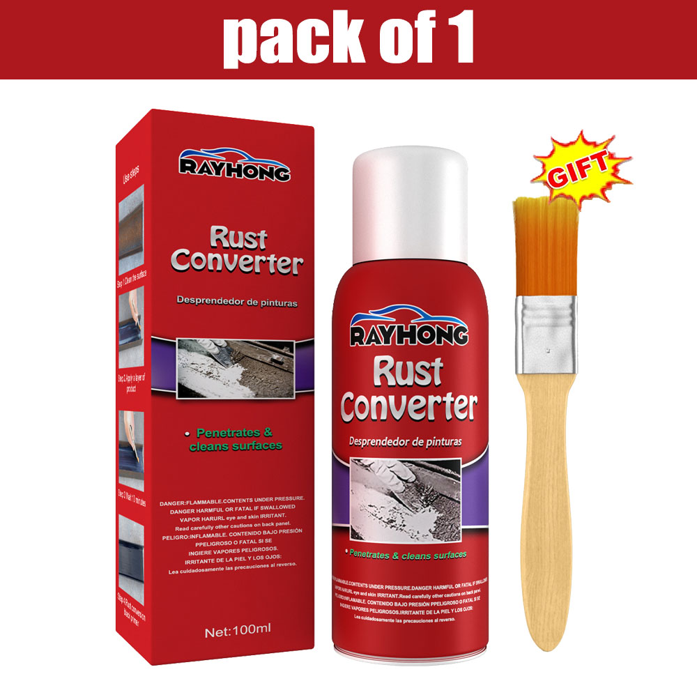 Pasta removedora de óxido antioxidante para coche, convertidor multiusos de óxido para chasis, reparación, protege la superficies metálicas de hierro, mantenimiento limpio, 100ml: Rojo