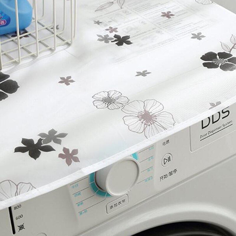 1 stk husstand køleskab køleskab støvdæksel håndklæde med lomme opbevaringsposer vaskemaskine vandtæt arrangør hængende poser